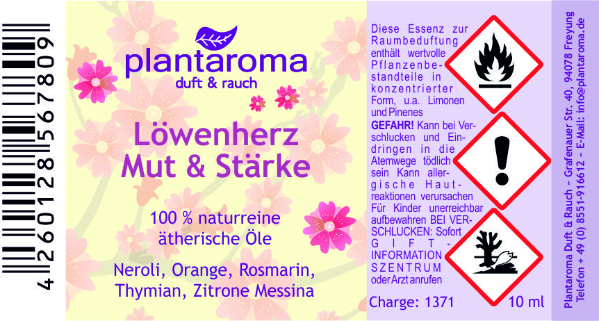 Löwenherz, Lieblingsdüfte, 100 % naturreine ätherische Öle