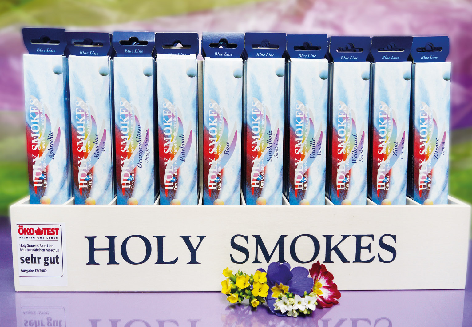 Displayständer, Räucherstäbchen, Holy Smokes, Blue Line
