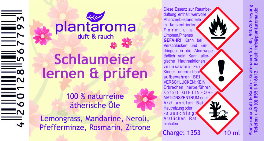 Schlaumeier, Lieblingsdüfte, 100 % naturreine ätherische Öle
