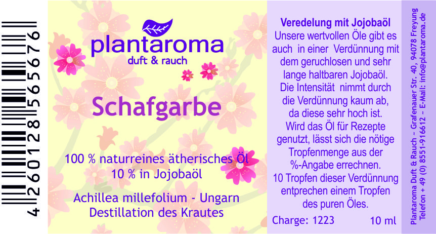 Schafgarbe in 100 % naturreinem Jojobaöl