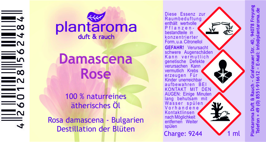 Damascena Rose, 100 % naturreines ätherisches Öl