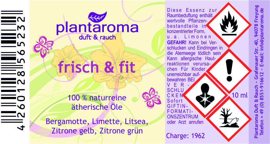 Frisch & Fit, 100 % naturreine ätherische Öle