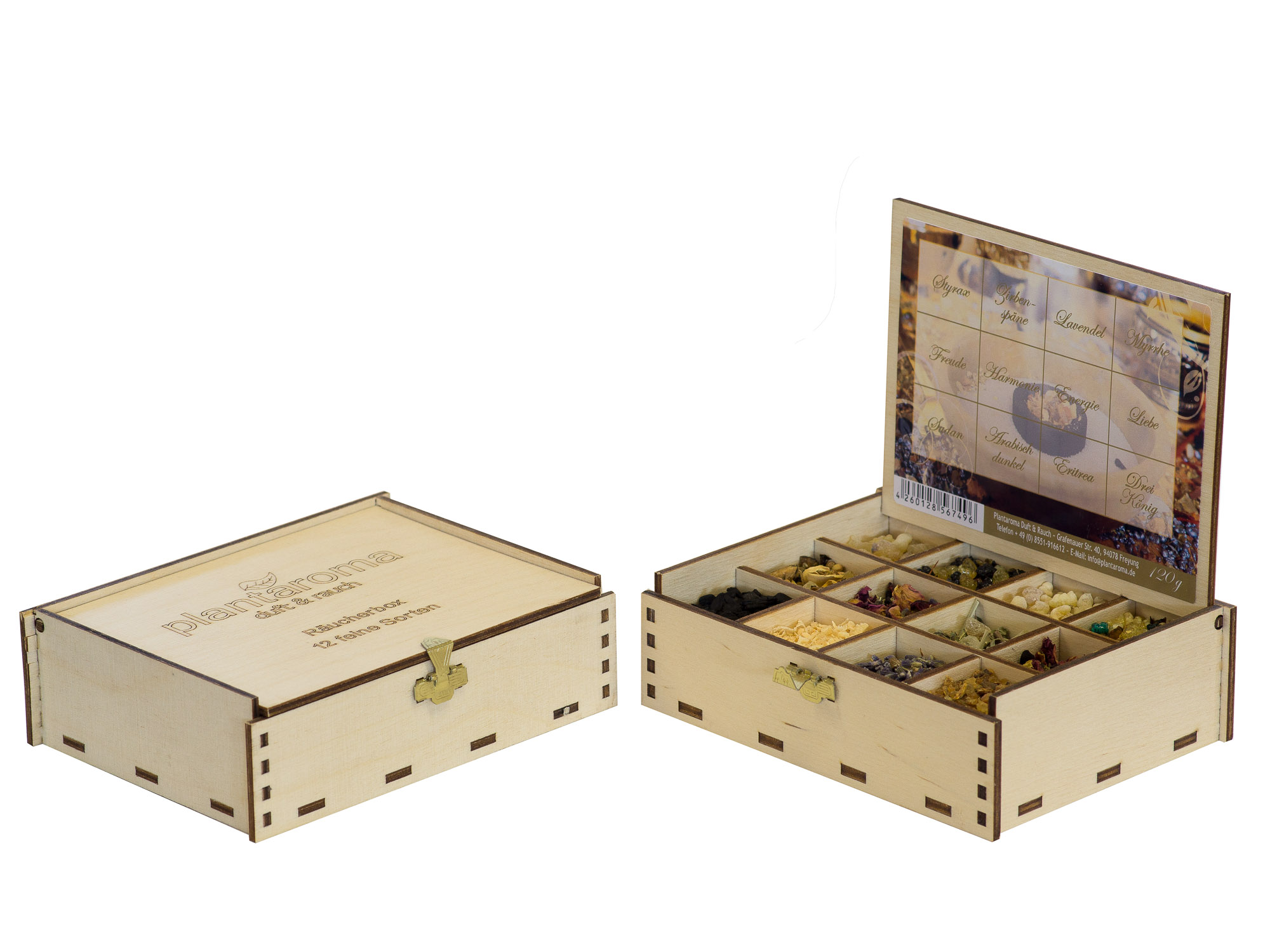 Räucherbox, 100 % naturreine Räucherwaren