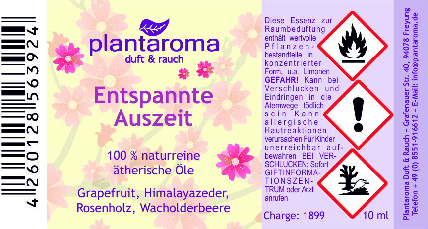 Entspannte Auszeit, Lieblingsdüfte