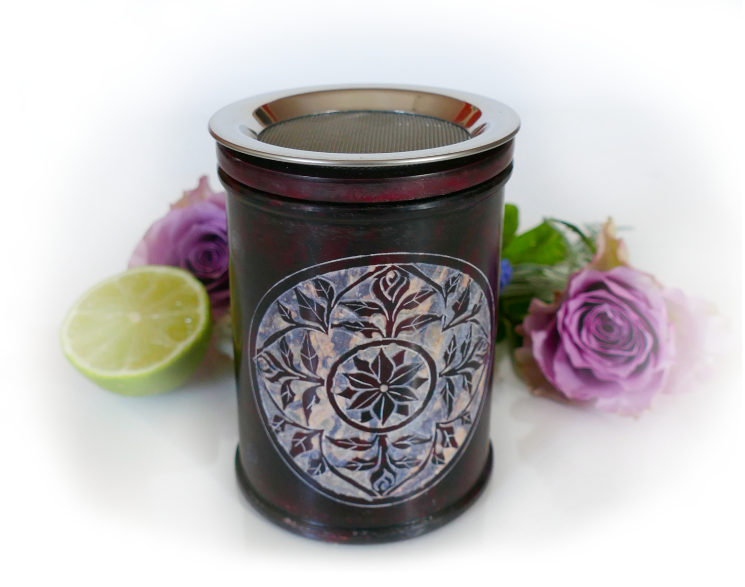 Mandala, Kombigefäß weinrot