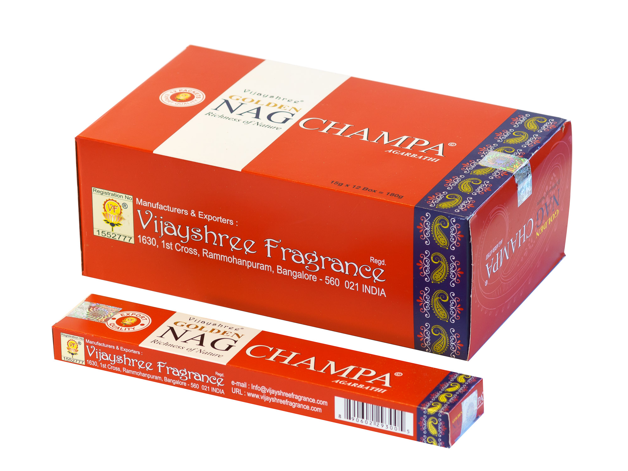 Golden Nag Champa, Räucherstäbchen