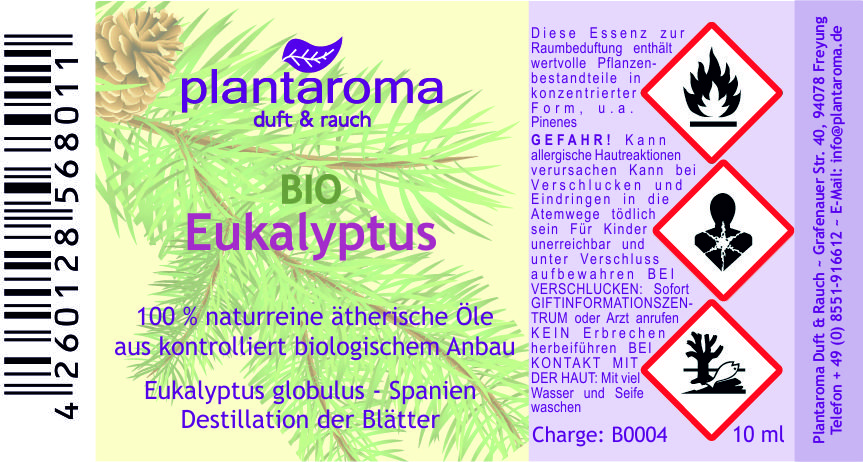 Eukalyptus, 100 % naturreines ätherisches Öl