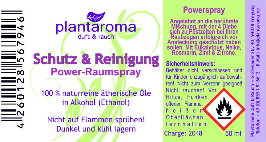 Schutz & Reinigung, Power-Raumspray