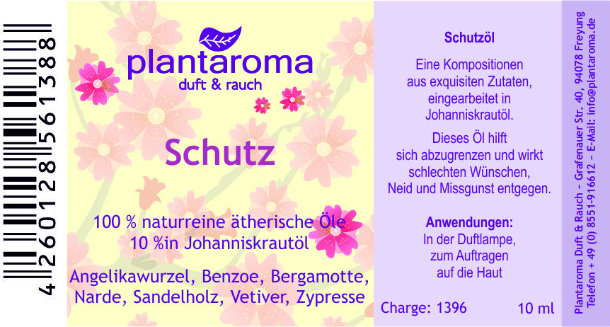 Schutz, Lieblingsdüfte, 100 % naturreine ätherische Öle