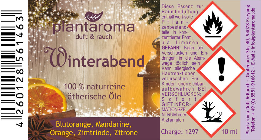 Winterabend, 100 % naturreine ätherische Öle