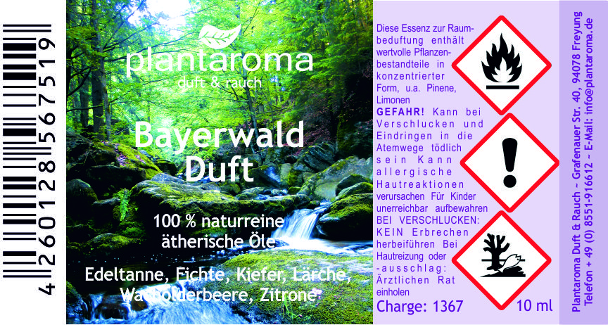 Bayerwaldduft, Lieblingsmischung, 100 % naturreine ätherische Öle