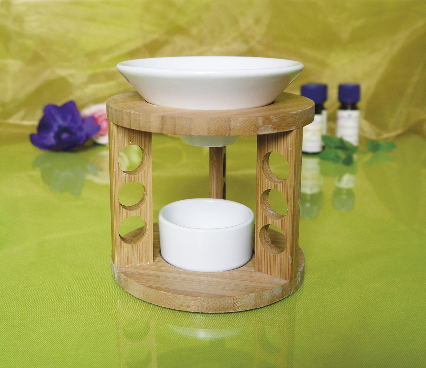 Duftlampe Bamboo, Bambus-Keramik